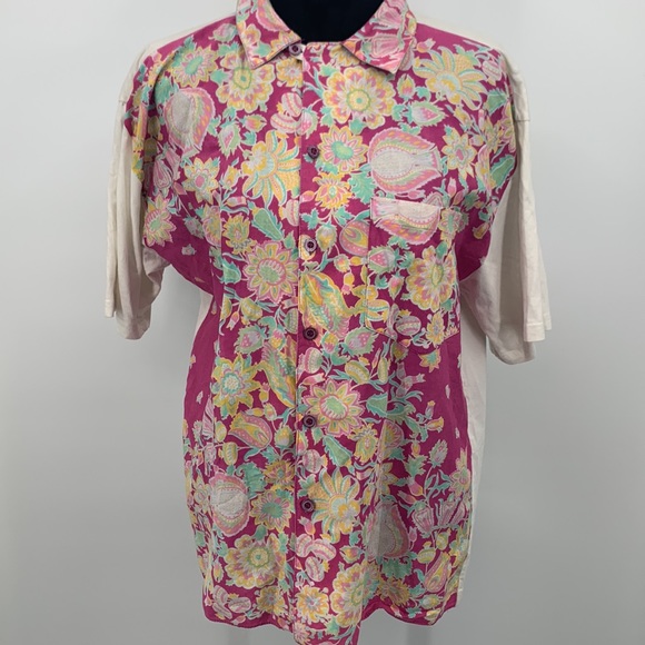 Fiorucci Other - Fiorucci Shirt Vintage NWT Mens Short Sleeve Button Down Polo